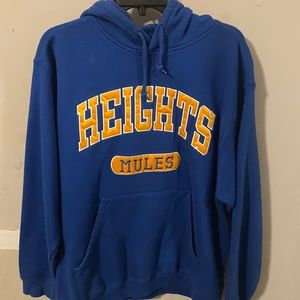 Heights Mules Blue Hoodie Size Medium Nice Blue